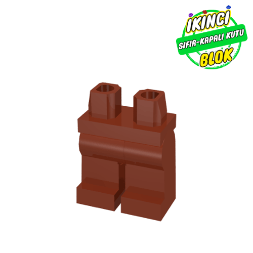 LEGO® Minifigür Ayağı Kızıl Kahverengi Sıfır