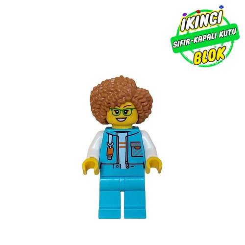LEGO® Minifigür Arctic Explorer, Medium Azure Suit, Medium Nougat Hair Sıfır cty1611