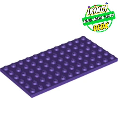 LEGO® Plate 6 x 12 Koyu Mor Sıfır