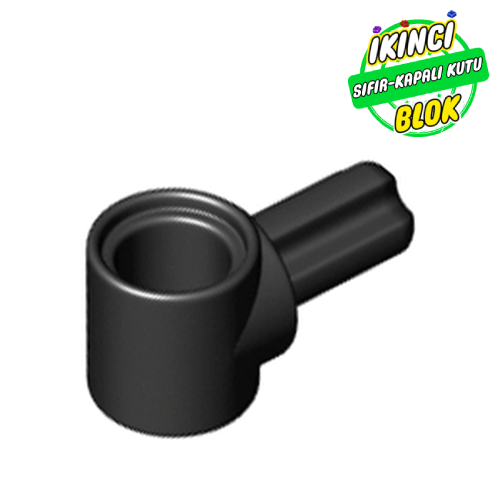 LEGO® 1L dişli çıkışlı Pin Bağlayıcısı Siyah Sıfır