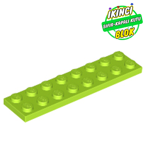 LEGO® 2 x 8 Plaka Limon Yeşili Sıfır