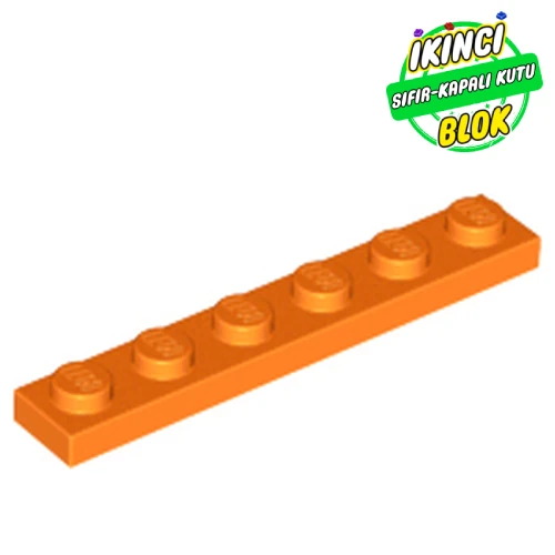 LEGO® Plate 1 x 6 Turuncu Sıfır