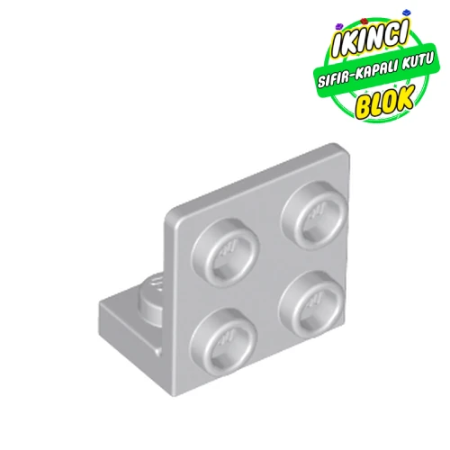 LEGO® 1 x 2 ve 2 x 2 Ters yönlü Bağlantı Açık Mavimsi Gri Sıfır