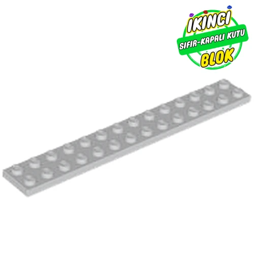 LEGO® Plate 2 x 14 Açık Mavimsi Gri Sıfır