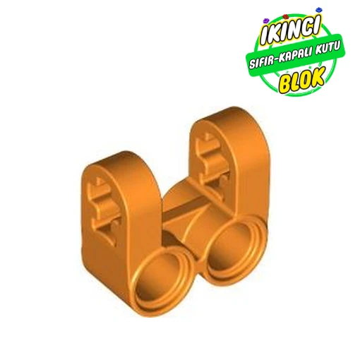 LEGO® Technic Axle and Pin Connector Perpendicular Double Split Turuncu Sıfır