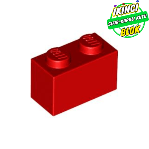 LEGO® 1 x 2 Tuğla Kırmızı Sıfır