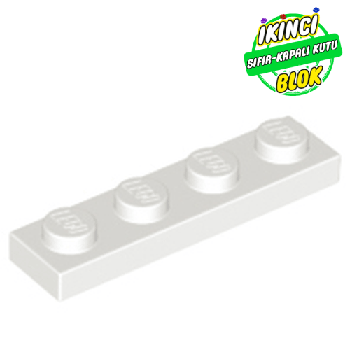 LEGO® 1 x 4 Plaka Beyaz Sıfır