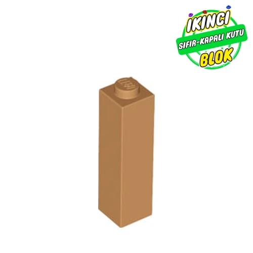 LEGO® Brick 1 x 1 x 3 Orta Nugat Sıfır