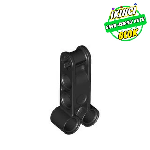 LEGO® Technic Axle and Pin Connector Perpendicular Double 4L Siyah Sıfır