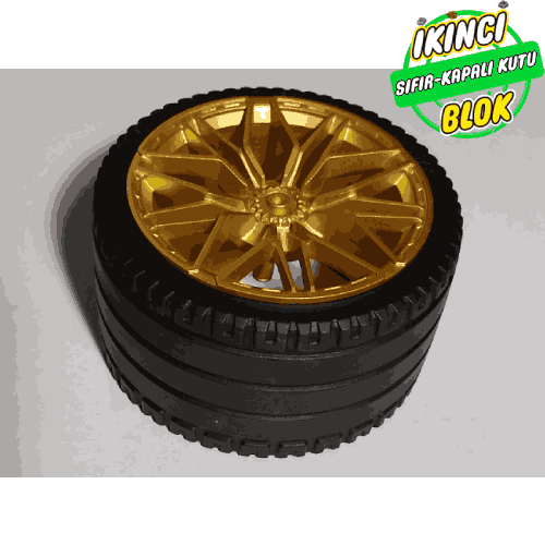 LEGO® Metalik Altın 62.3mm  x 42 mm Jant (6139227 ve 6306718) Metalik Altın Sıfır