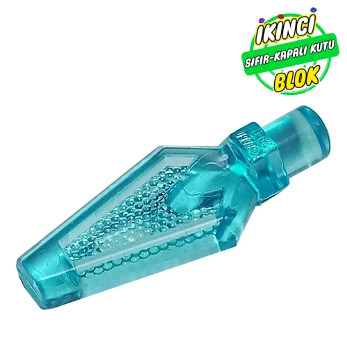 LEGO® Weapon Pike / Spear Tip with Bar ŞEffaf Açık Mavi Sıfır