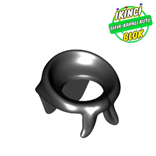 LEGO® Minifig Neckwear Bandana Tied in Front Siyah Sıfır