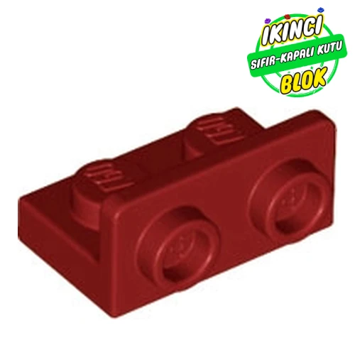LEGO® 1 x 2 Braket Ters 1 x 2 Bağlantılı Koyu Kırmızı Sıfır