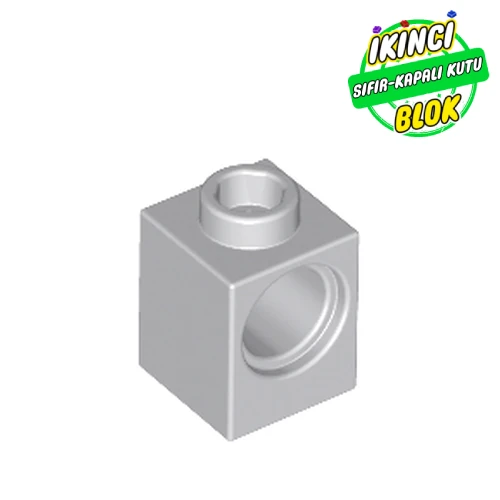LEGO® Technic Brick 1 x 1 with Pin Hole Açık Mavimsi Gri Sıfır