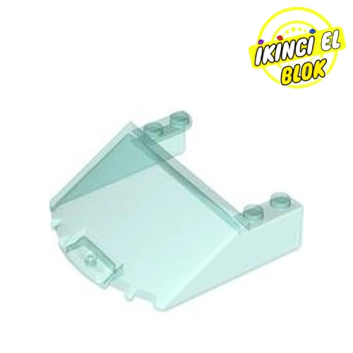 LEGO® Windscreen 6 x 6 x 1 2/3 ŞEffaf Açık Mavi İkinci El