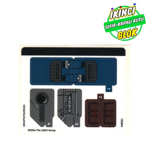 LEGO® Sticker Sheet for Set 76282-1 Renk Yok / Herhangi Bir Renk Sıfır