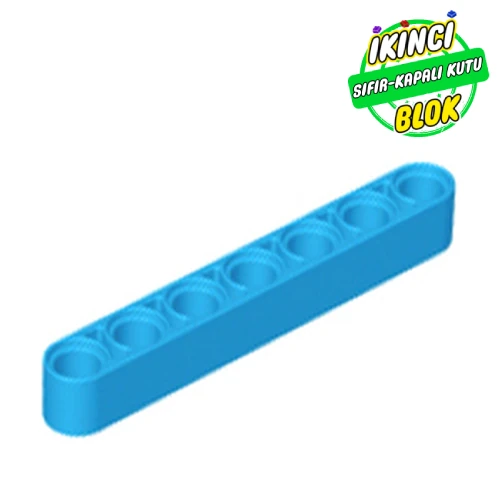 LEGO® 1 x 7 Liftarm Koyu Azur Sıfır