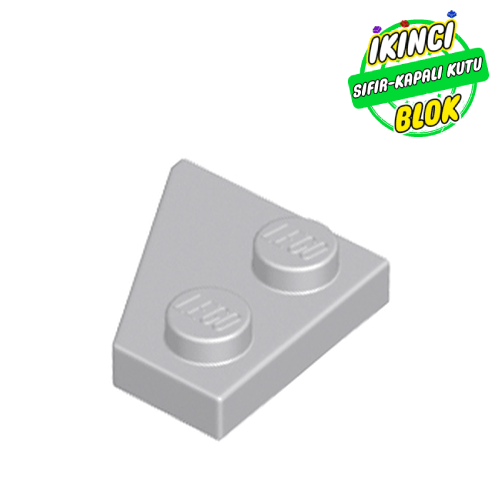 LEGO® 2 x 2 Sağ Köşe Plaka Açık Mavimsi Gri Sıfır