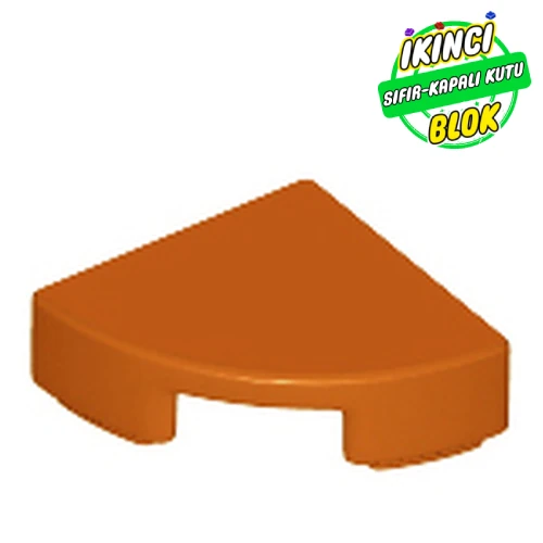 LEGO® Tile Round 1 x 1 Quarter Koyu Turuncu Sıfır