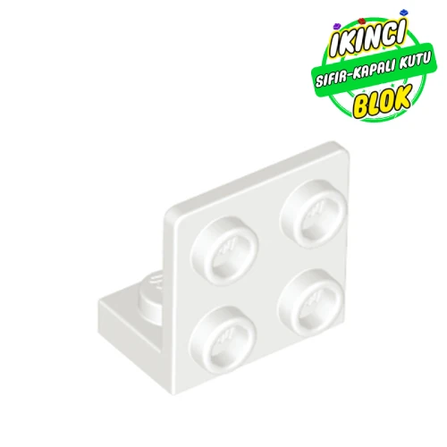 LEGO® Bracket 1 x 2 - 2 x 2 Inverted Beyaz Sıfır