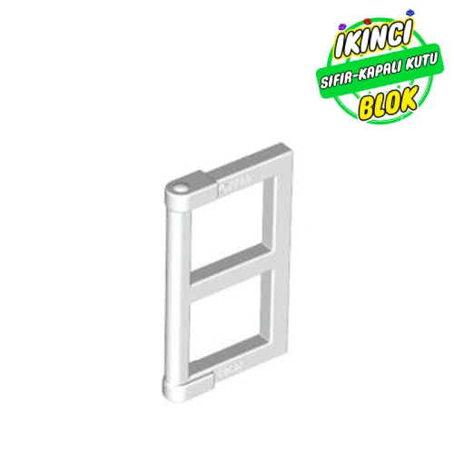 LEGO® Window 1 x 2 x 3 Pane with Thick Corner Tabs Beyaz Sıfır