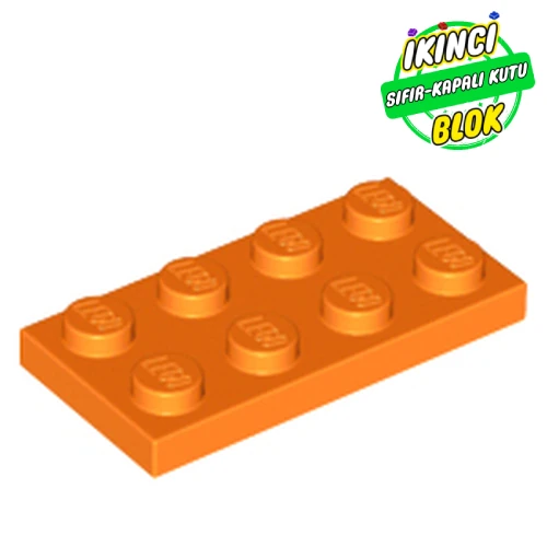 LEGO® Plate 2 x 4 Turuncu Sıfır