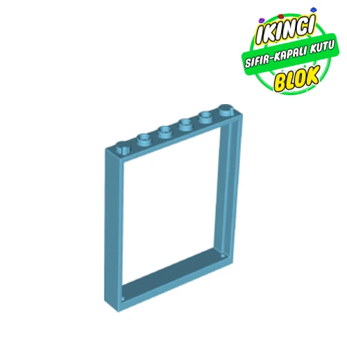 LEGO® Door Frame 1 x 6 x 6 Orta Azur Sıfır