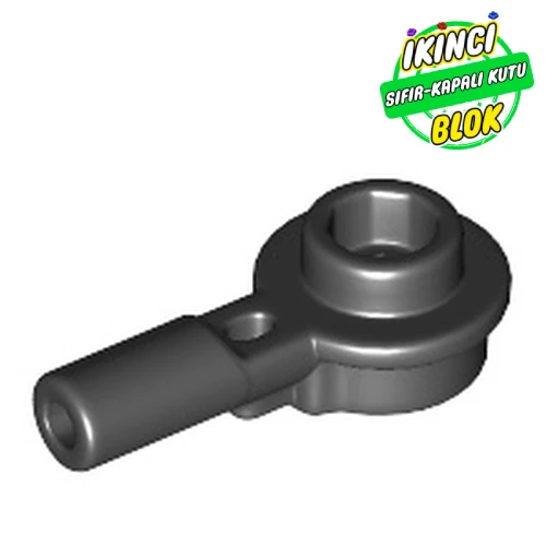 LEGO® Plate Round 1 x 1 with Hollow Stud and Horizontal Bar 1L Siyah Sıfır