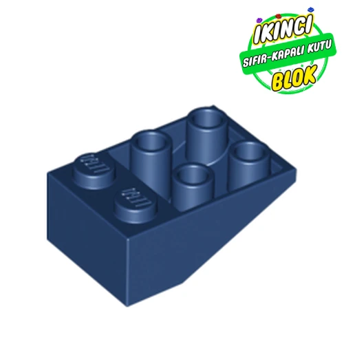 LEGO® 3 x 2 33 Derece Ters Eğimli Parça Koyu Mavi Sıfır