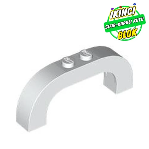 LEGO® Brick Arch 1 x 6 x 2 Curved Top Beyaz Sıfır