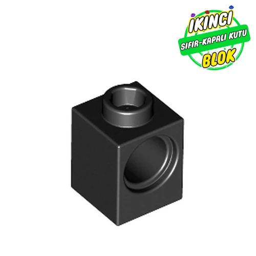 LEGO® Technic Brick 1 x 1 with Pin Hole Siyah Sıfır