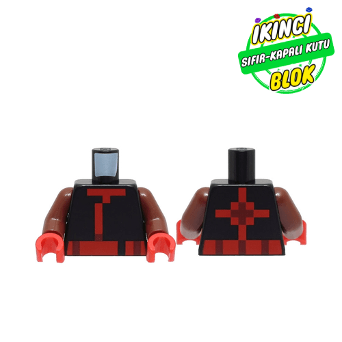 LEGO® Ninja Desenli Minifigür Gövdesi Siyah Sıfır