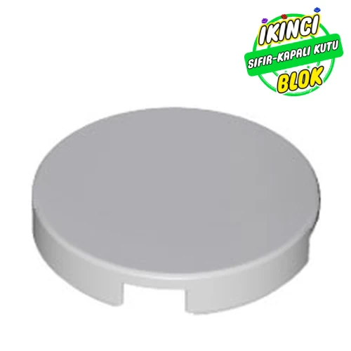 LEGO® Tile Round 2 x 2 with Bottom Stud Holder Açık Mavimsi Gri Sıfır