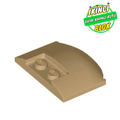 LEGO® 3 x 4 x 2/3 Kavisli Kaput Koyu Bej Sıfır