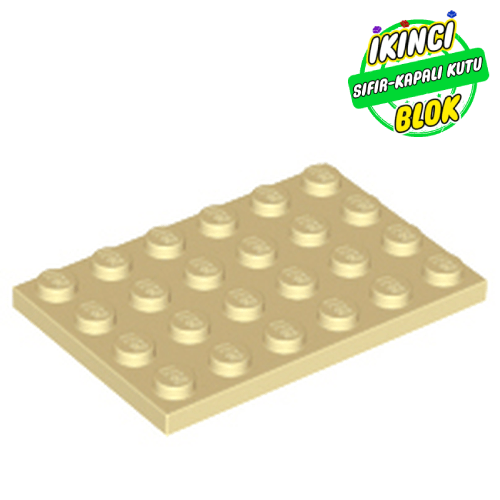 LEGO® 4 x 6 Plaka Bej Sıfır