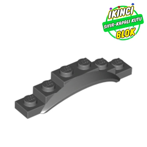 LEGO® Wheel Arch, Mudguard, 1 1/2 x 6 x 1 [Arch Extended] Koyu Mavimsi Gri Sıfır