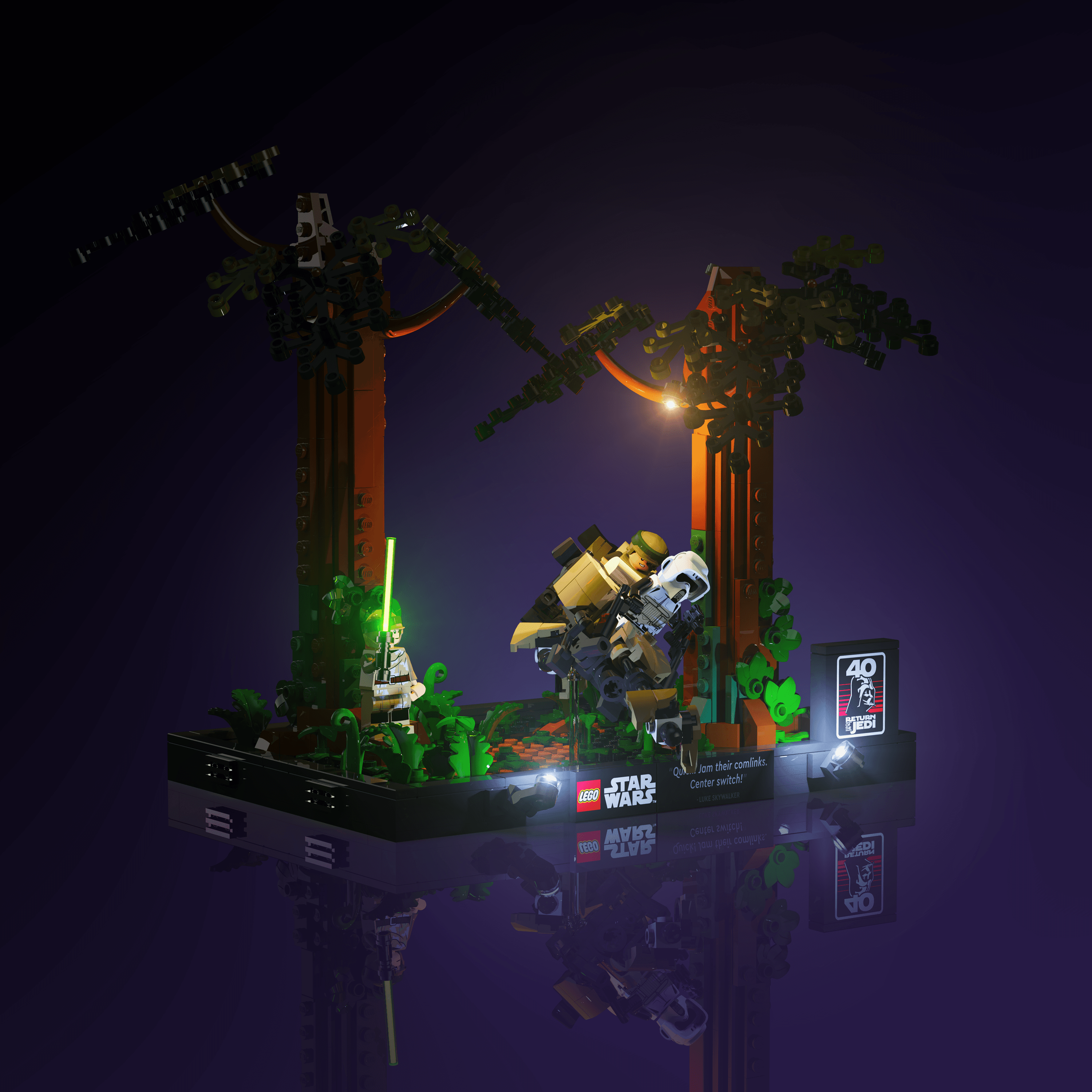 LEGO® 75353 Star Wars Endor Speeder Chase Diorama Işık Kiti