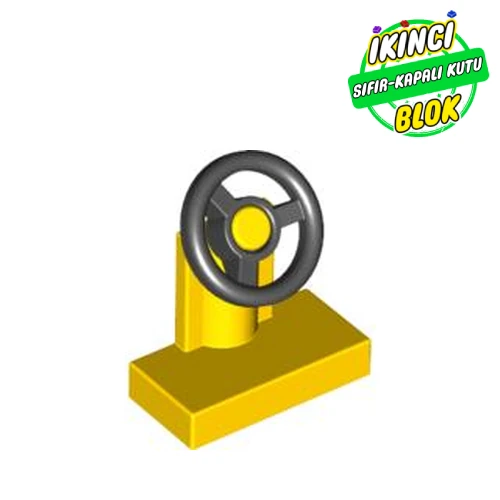 LEGO® 1 x 2 Direksiyonlu Düz Plaka Sarı Sıfır