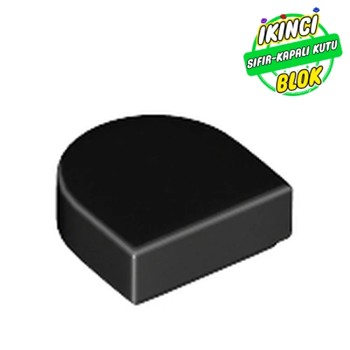 LEGO® Tile Round 1 x 1 Half Circle Siyah Sıfır
