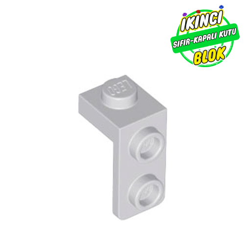 LEGO® 1 x 1 ve 1 x 2 Braket Açık Mavimsi Gri Sıfır
