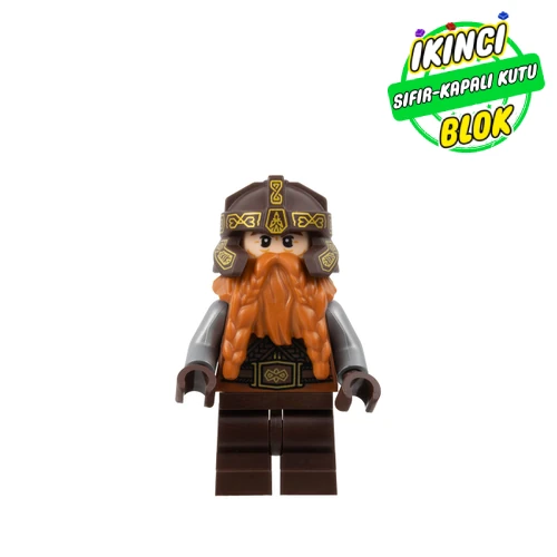 LEGO® Minifigür Gimli - Dark Brown Helmet Sıfır lor119