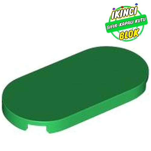 LEGO® Tile Round 2 x 4 Yeşil Sıfır