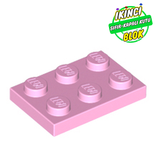 LEGO® 2 x 3 Plaka Parlak Pembe Sıfır