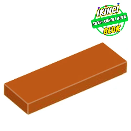 LEGO® Tile 1 x 3 Koyu Turuncu Sıfır
