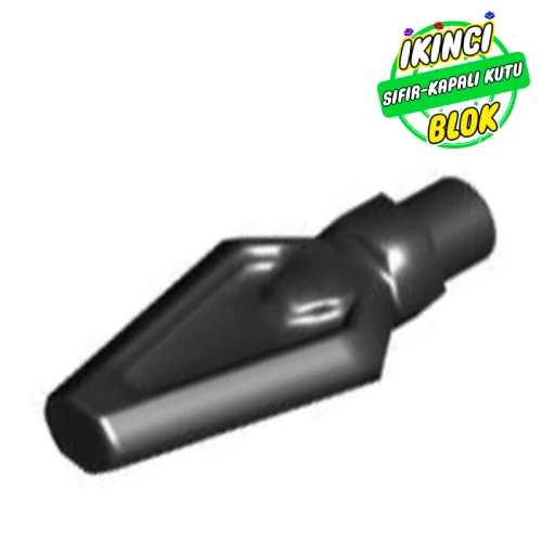 LEGO® Weapon Pike / Spear Tip with Bar Siyah Sıfır