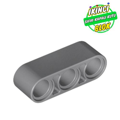 LEGO® 1 x 3 Liftarm Koyu Mavimsi Gri Sıfır