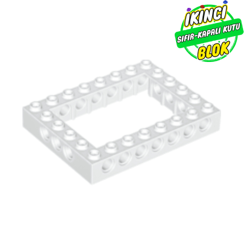 LEGO® 6 x 8 Ortası Boş Technic Tuğla Beyaz Sıfır