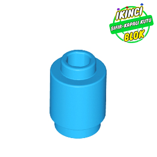 LEGO® 1 x 1 Kavisli Tuğla Koyu Turkuaz Sıfır