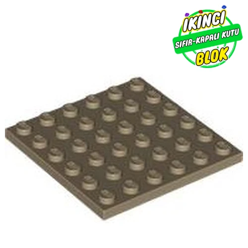 LEGO® Plate 6 x 6 Koyu Bej Sıfır