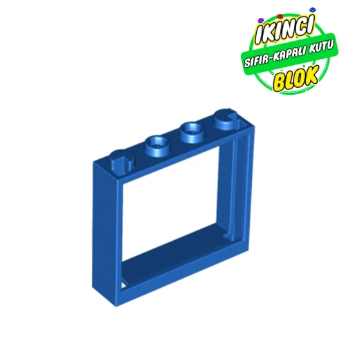 LEGO® Window 1 x 4 x 3 without Shutter Tabs Mavi Sıfır